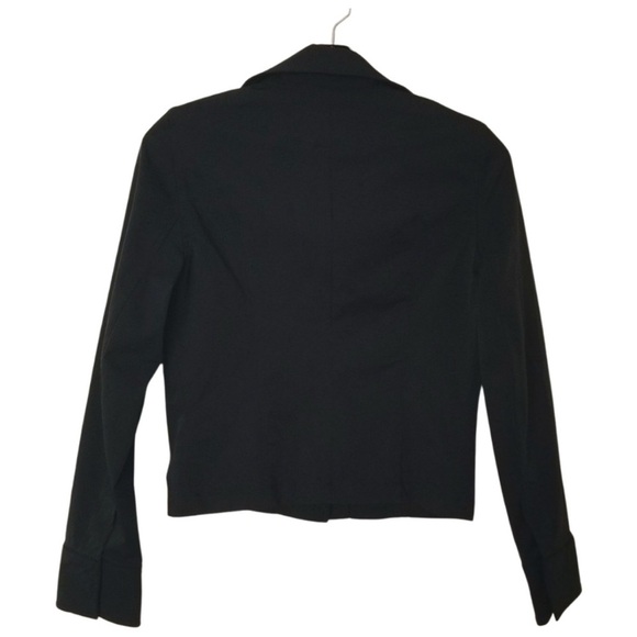 🇫🇷 Y2K Black Military Jacket Size Small - Picture 9 of 9